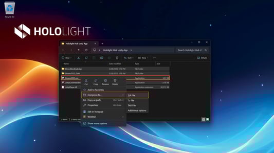 Screenshot_Hololight Hub_Zip App Package_1