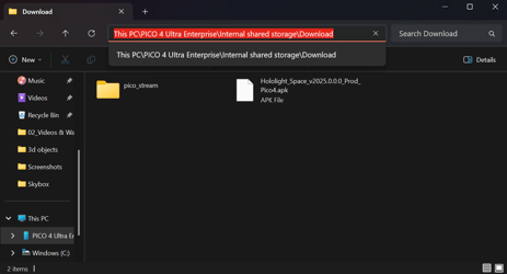 Screenshot_How to Install Hololight Space Clients_PICO_1