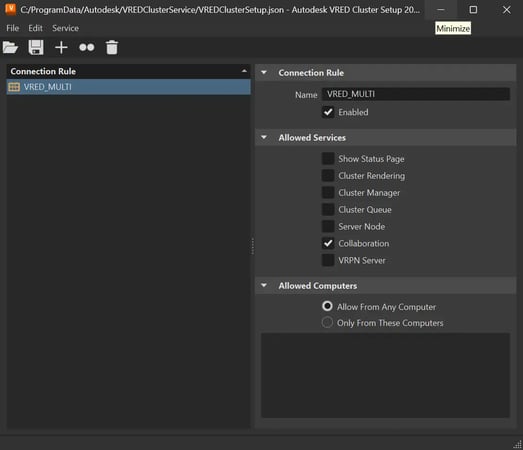 Screenshot_VRED Multiuser Setup_2