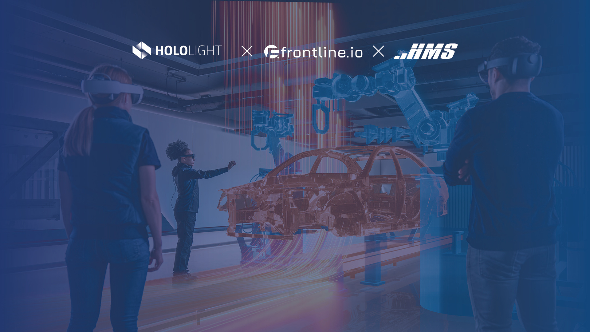 frontline.io, Hololight, and HMS Co.