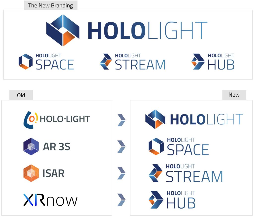 Hololight Rebranding old and new logos